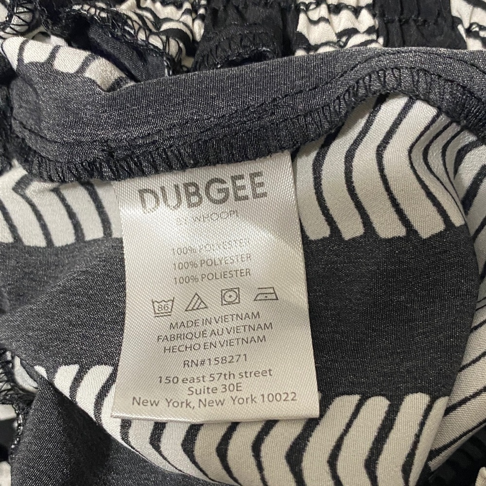 Dubgee by whoopy Black and White Striped Pants - Picture 8 of 8